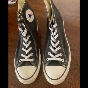 Men’s all star canvas high tops very clean .